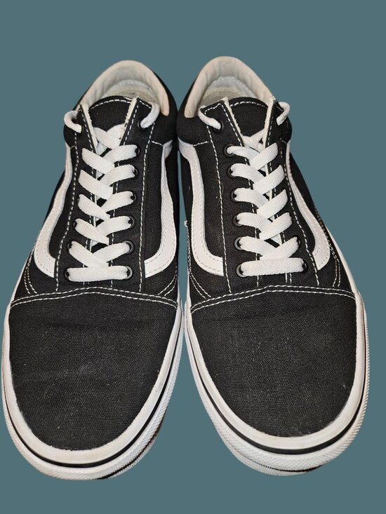 Vans Other - Vans Off The Walls Black Canvas Skater Sneakers Size Men 9 Women 10.5 -Unisex